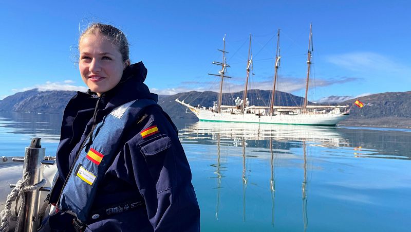 La princesa Leonor llega a Lima, Perú, en el buque escuela Juan Sebastián Elcano